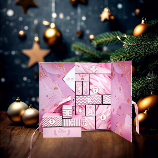 🎁 24 Tage voller Überraschungen – Adventskalender „Pink Marble“ 2025